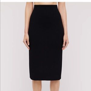 Scanlan Theodore Crepe Knit Pencil Skirt Black